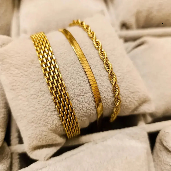 Golden Luxe Bracelet Set